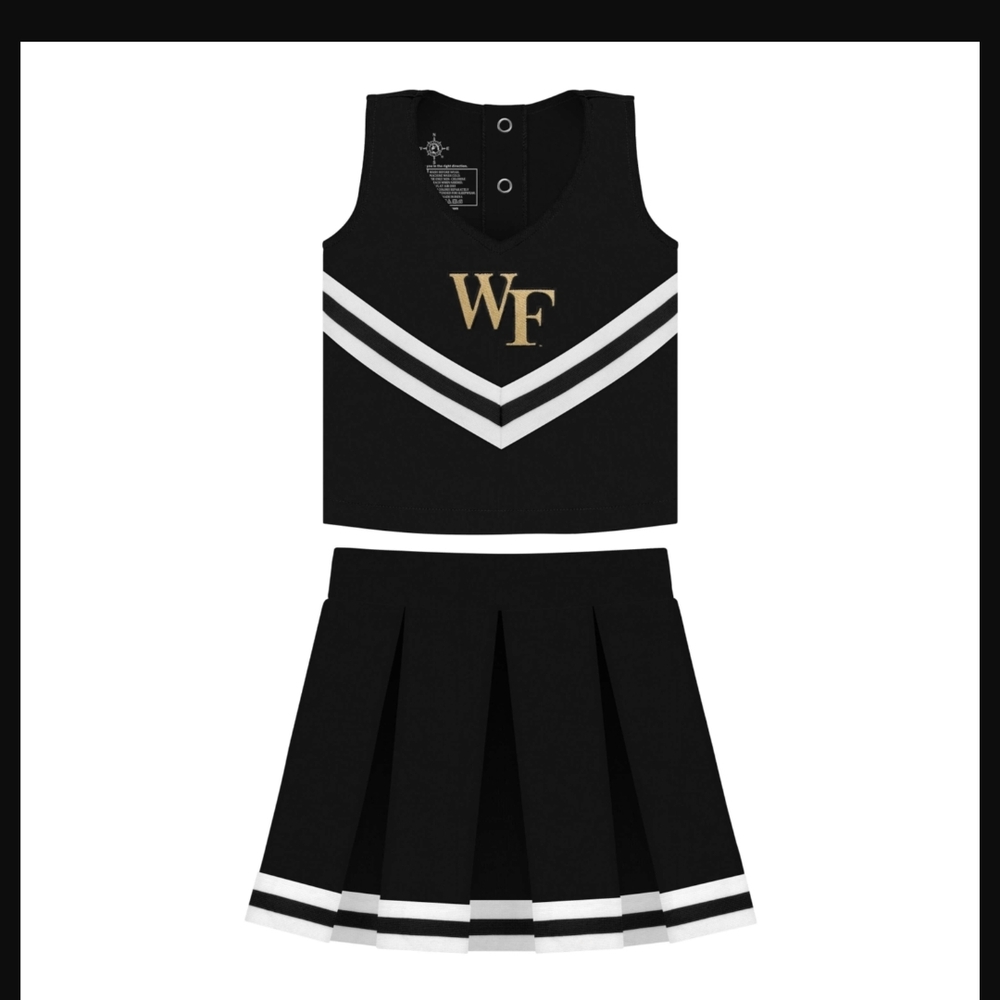 NEW Wake Forest Demon Deacons Cheerleader Set 2T - Picture 1 of 5